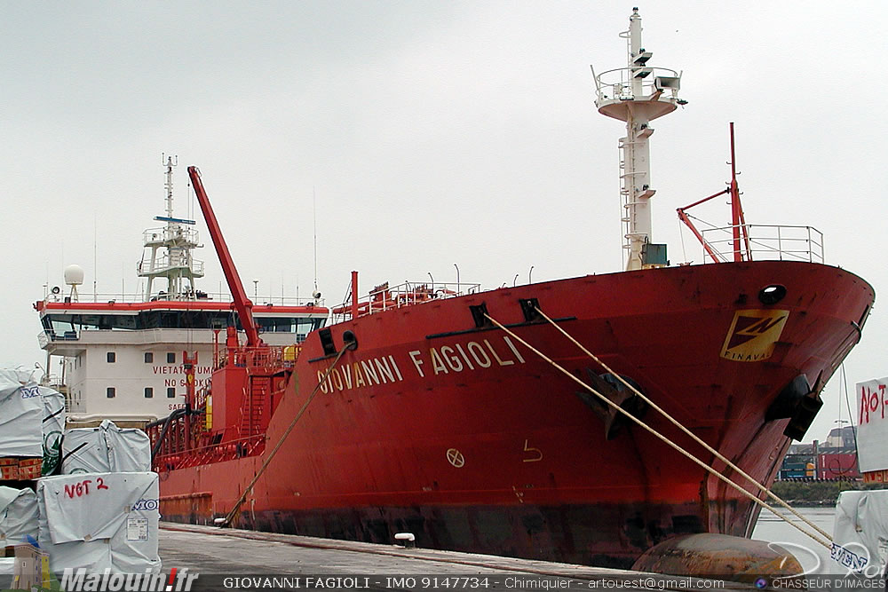 GIOVANNI FAGIOLI - IMO 9147734 - Chimiquier