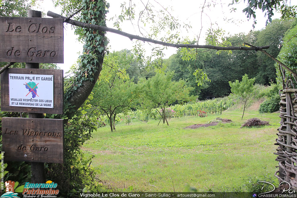 Vignoble le clos Garo - Mont-Garrot Saint-Suliac