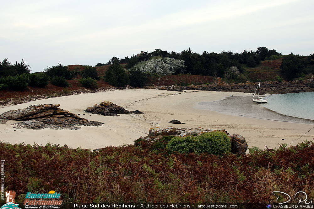 Plage Sud - Ile des Hébihens