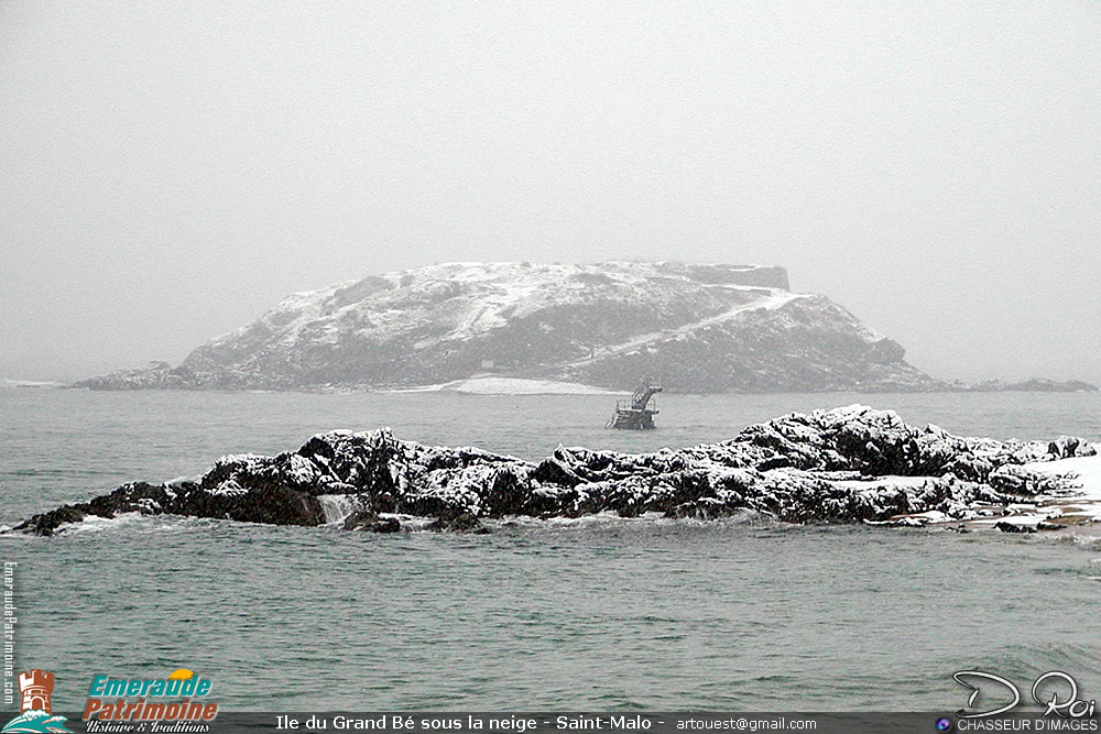 Ile du Grand bey sous la neige