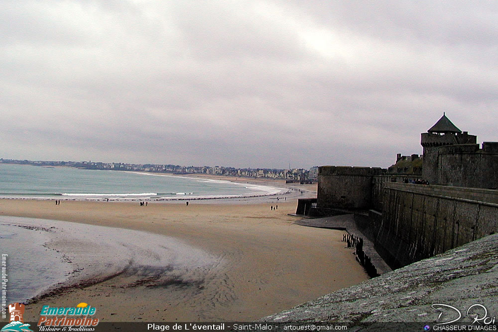 Plage de l'éventail - Saint-Malo intra-muros