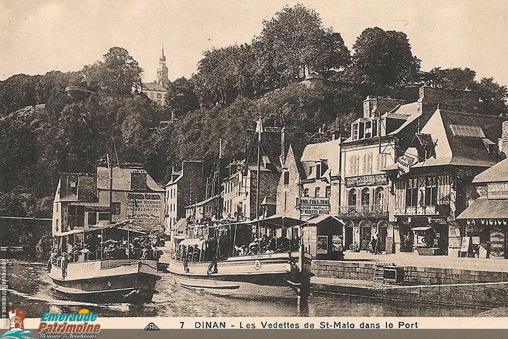 Vedettes de Saint-Malo dans le port de Dinan