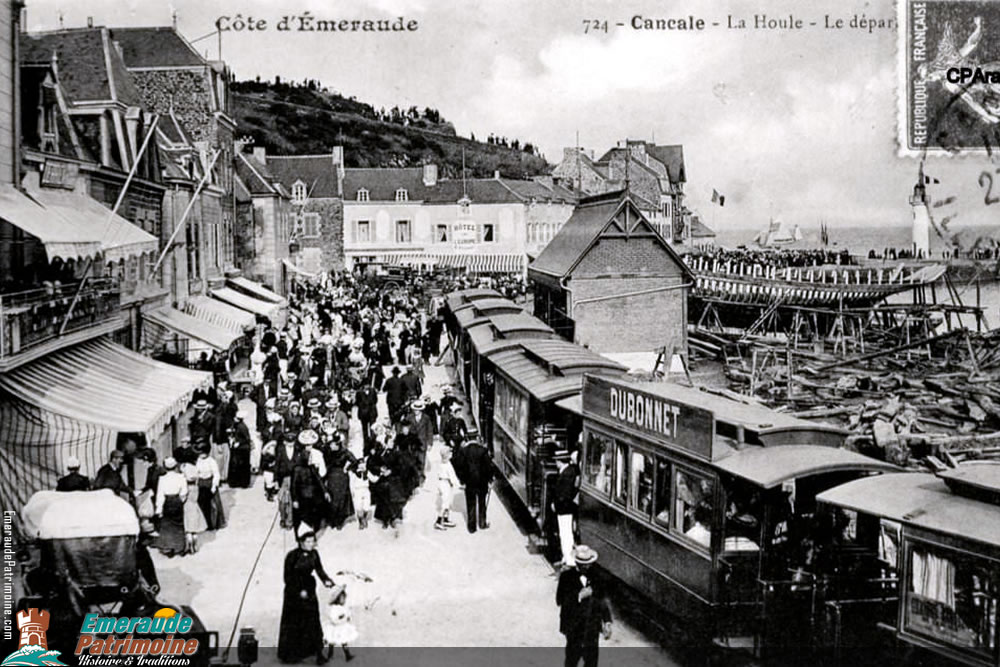 La Houle - Le départ des trains - Cancale