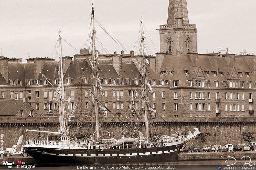 Belem trois-mâts barque escale Saint-Malo